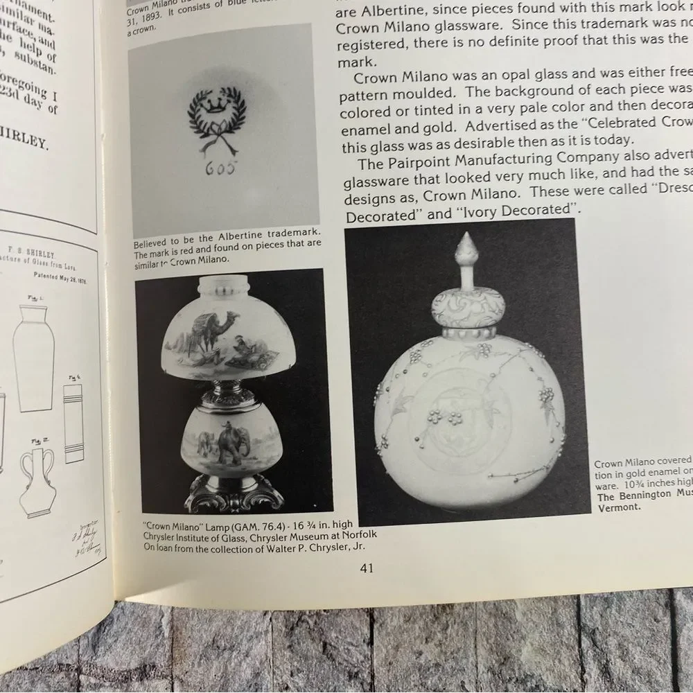 Pairpoint Glass by Leonard E Padgett Hard Cover CR 1979 Collectors Book